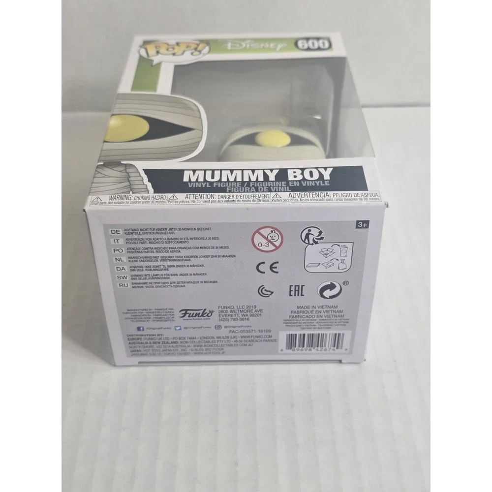 FUNKO POP MUMMY BOY NIGHTMARE BEFORE CHRISTMAS DISNEY‎ #600 VAULTED FIGURE B27